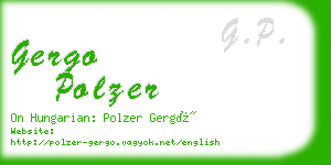 gergo polzer business card